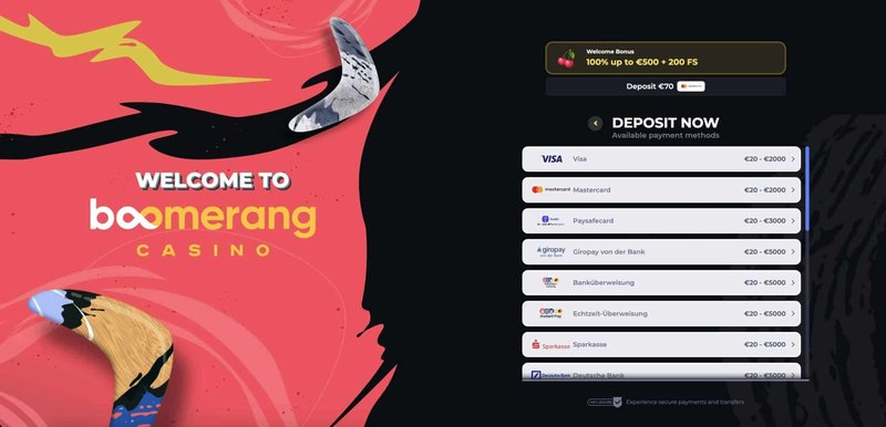 Slika: Boomerang Casino - Najboljša Igralnišča in Bonusi Za Igralce Iz Slovenije